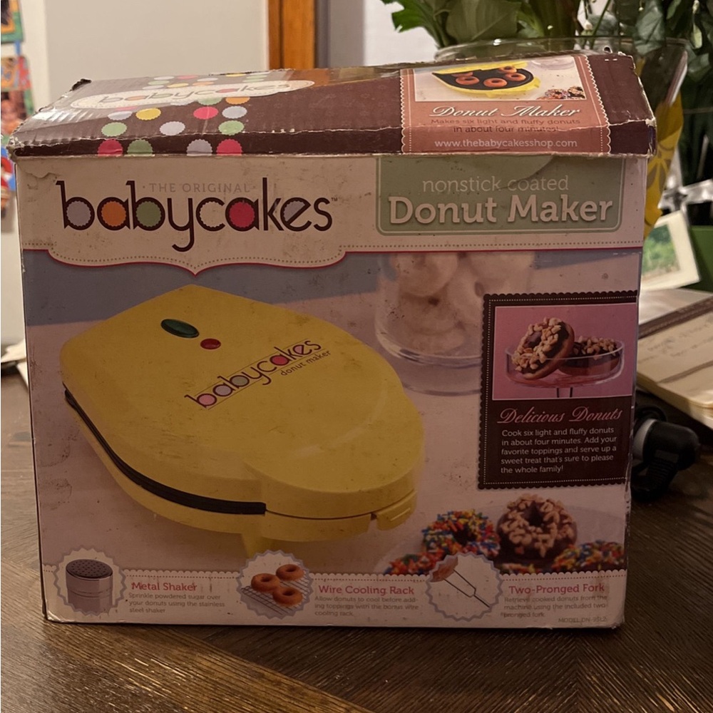 This is a brand donut maker; I have never used it before.